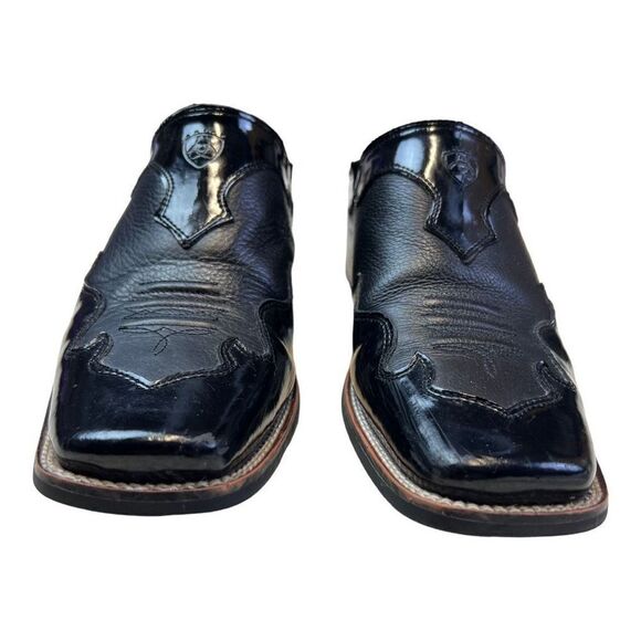 Ariat Women's Leather Slip-On Mule Bootie Square Toe Shoes Black Size 9B - Picture 2 of 12